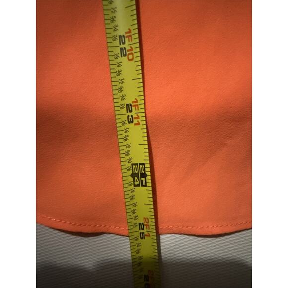Banana Republic Petite Orange Sleeveless Blouse - Size Small - Picture 5 of 5